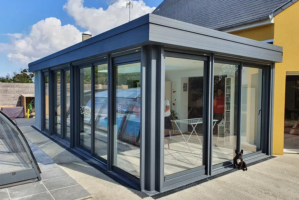 Véranda après nettoyage – vitres transparentes