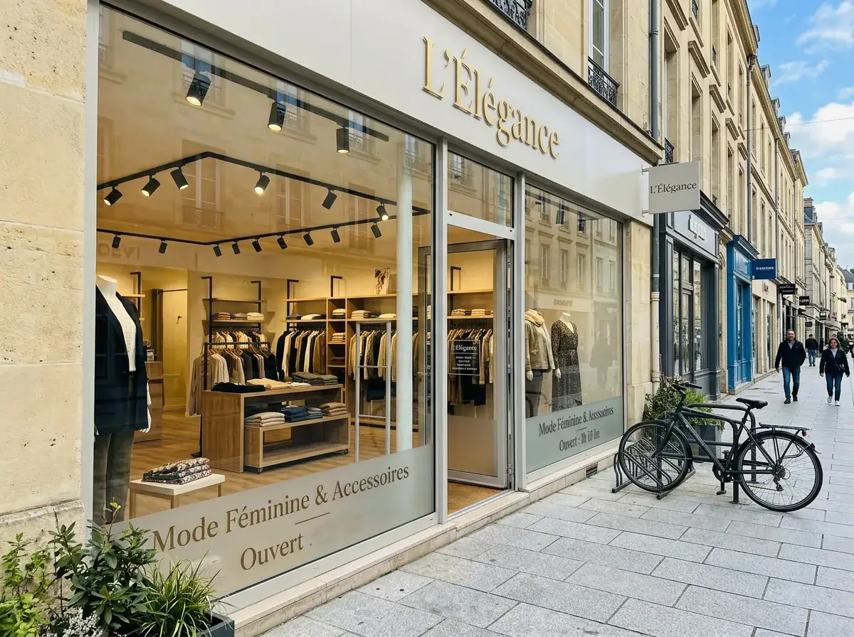 Vitrine commerce avant nettoyage – traces et saleté